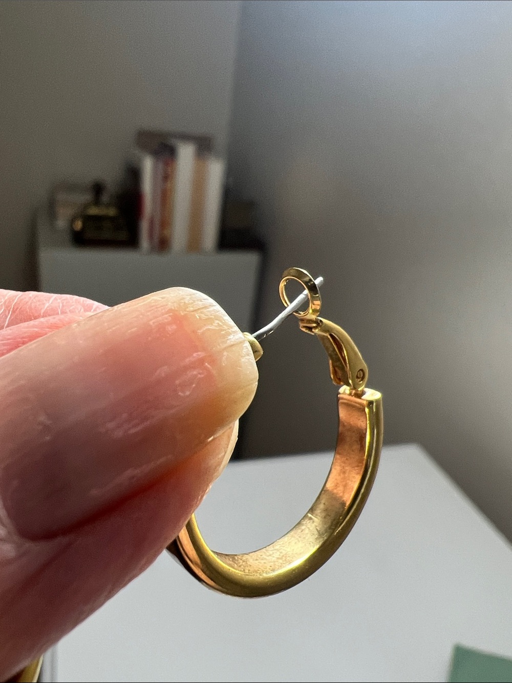 Timeless Golden Hoop Earrings - Classic Small Hoops - Vintage - Picture 7 of 12